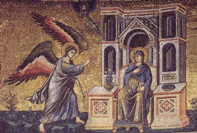 The Annunciation - Santa Maria in Trastevere, XIII century