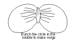 making the wings